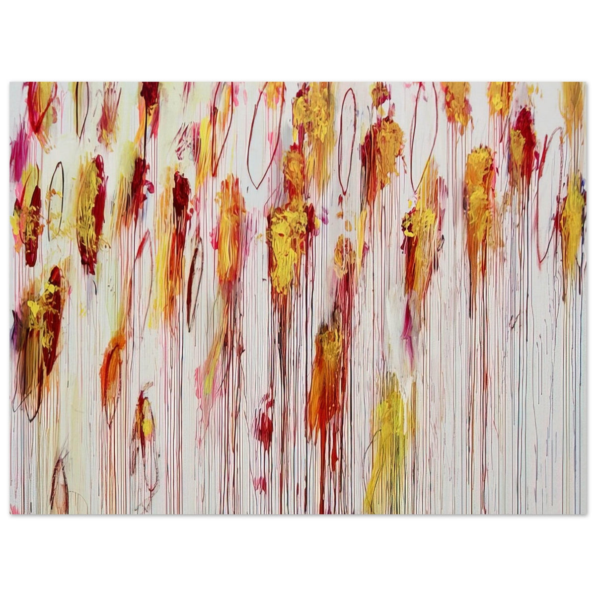 Lepanto, Part VIII by Cy Twombly poster, 30 × 40 cm / 12 × 16 in: This expressive composition features an expansive pale background filled with energetic marks….