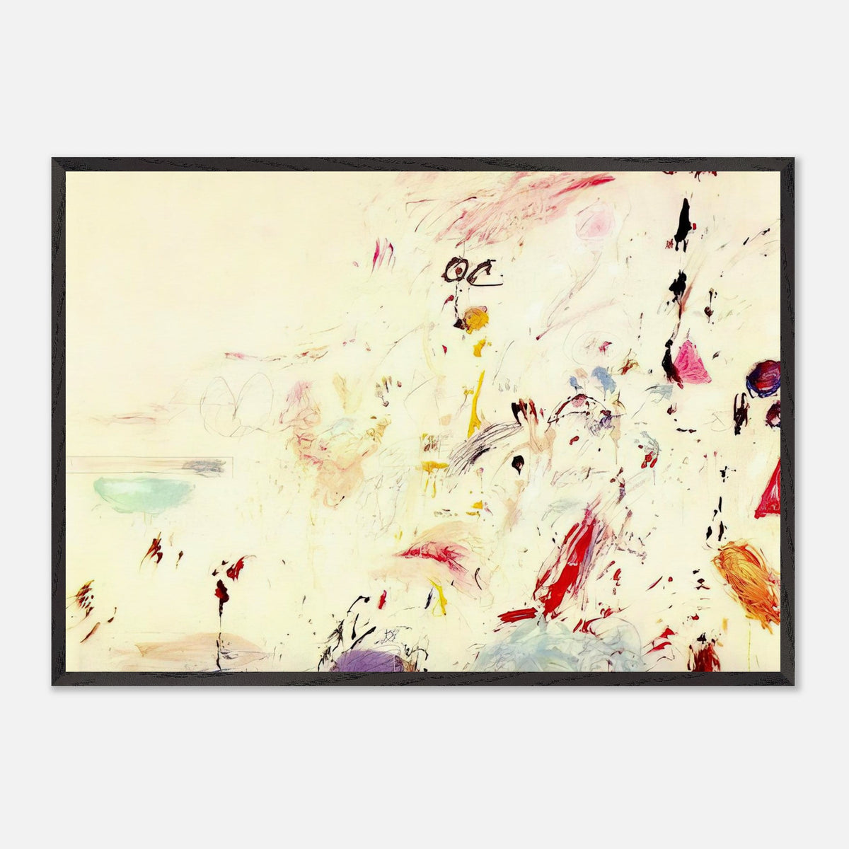 Bay of Naples by Cy Twombly framed art print: Inspired by the atmosphere and light of the Bay of Naples in Italy, this distinctive composition combines….