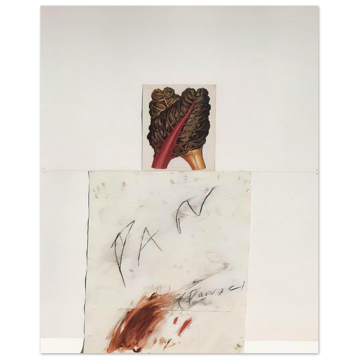 Pan by Cy Twombly, poster, abstract drawing, organic imagery, 75x100 cm (30x40 in)