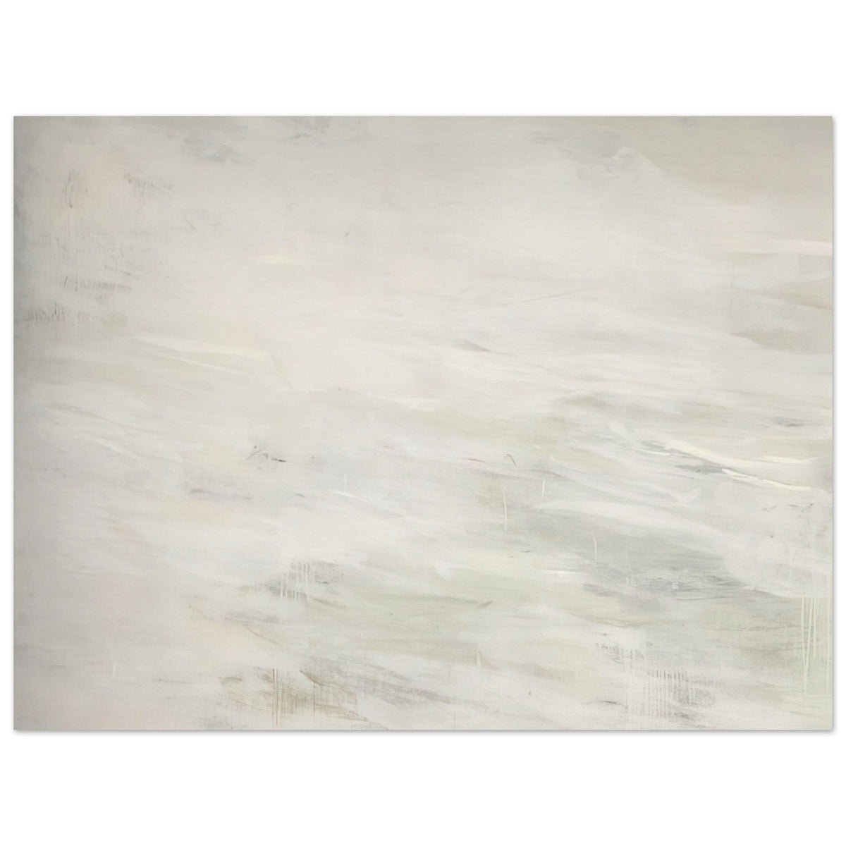 Hero and Leandro (A Painting in Four Parts) Part III by Cy Twombly poster, 60 × 90 cm / 24 × 36 in: This minimalist composition features broad, flowing brushstrokes in white, pale gray, ivory….