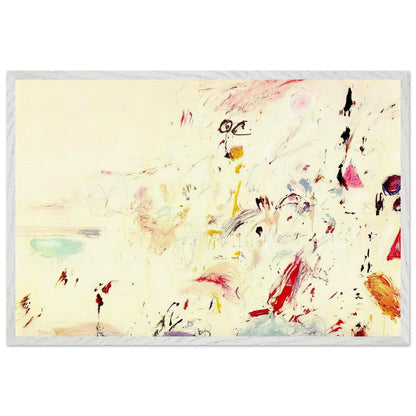 Bay of Naples by Cy Twombly framed art print, 50 × 70 cm / 20 × 28 in, black frame: Inspired by the atmosphere and light of the Bay of Naples in Italy, this distinctive composition combines….