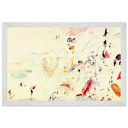 Bay of Naples by Cy Twombly framed art print, 70 × 100 cm / 28 × 40 in, white frame: Inspired by the atmosphere and light of the Bay of Naples in Italy, this distinctive composition combines….