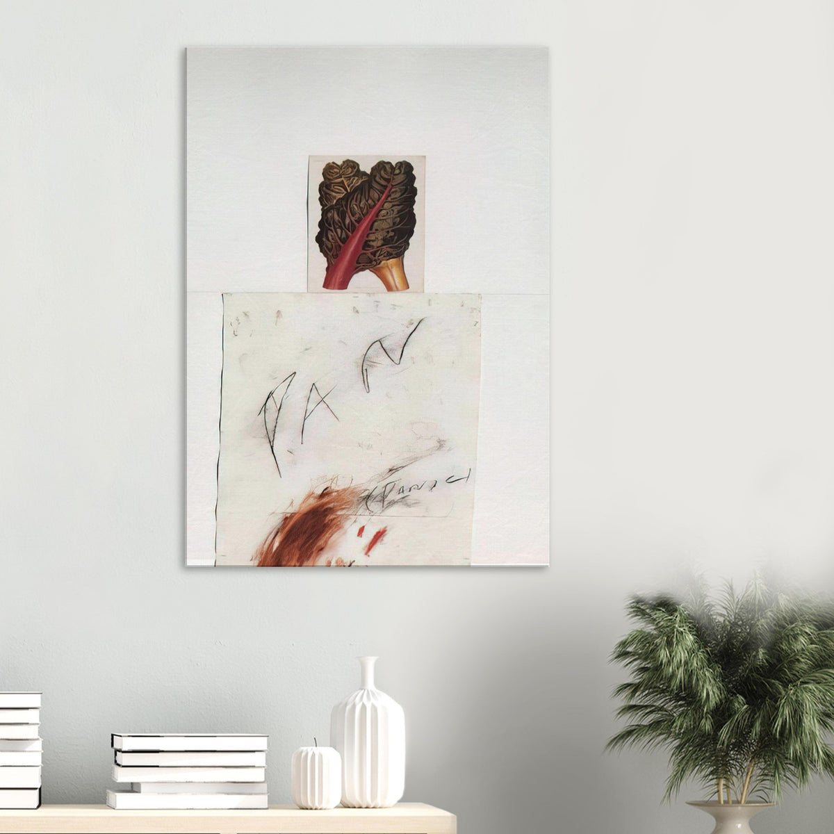 Pan by Cy Twombly, canvas print, botanical image with loose, gestural drawing and delicate marks