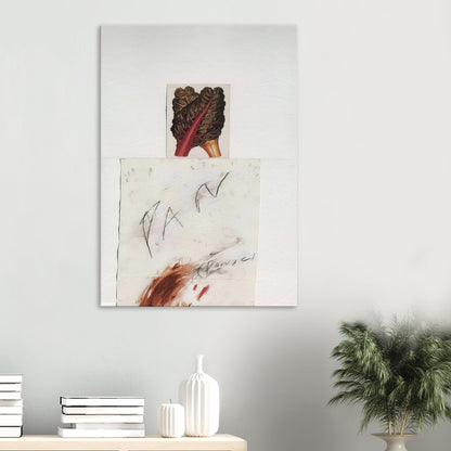 Pan by Cy Twombly, canvas print, botanical image with loose, gestural drawing and delicate marks
