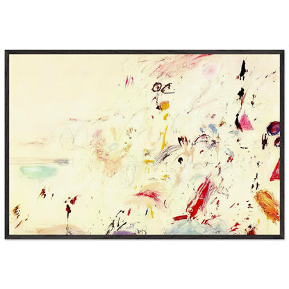 Bay of Naples by Cy Twombly framed art print, 60 × 90 cm / 24 × 36 in, black frame: Inspired by the atmosphere and light of the Bay of Naples in Italy, this distinctive composition combines….