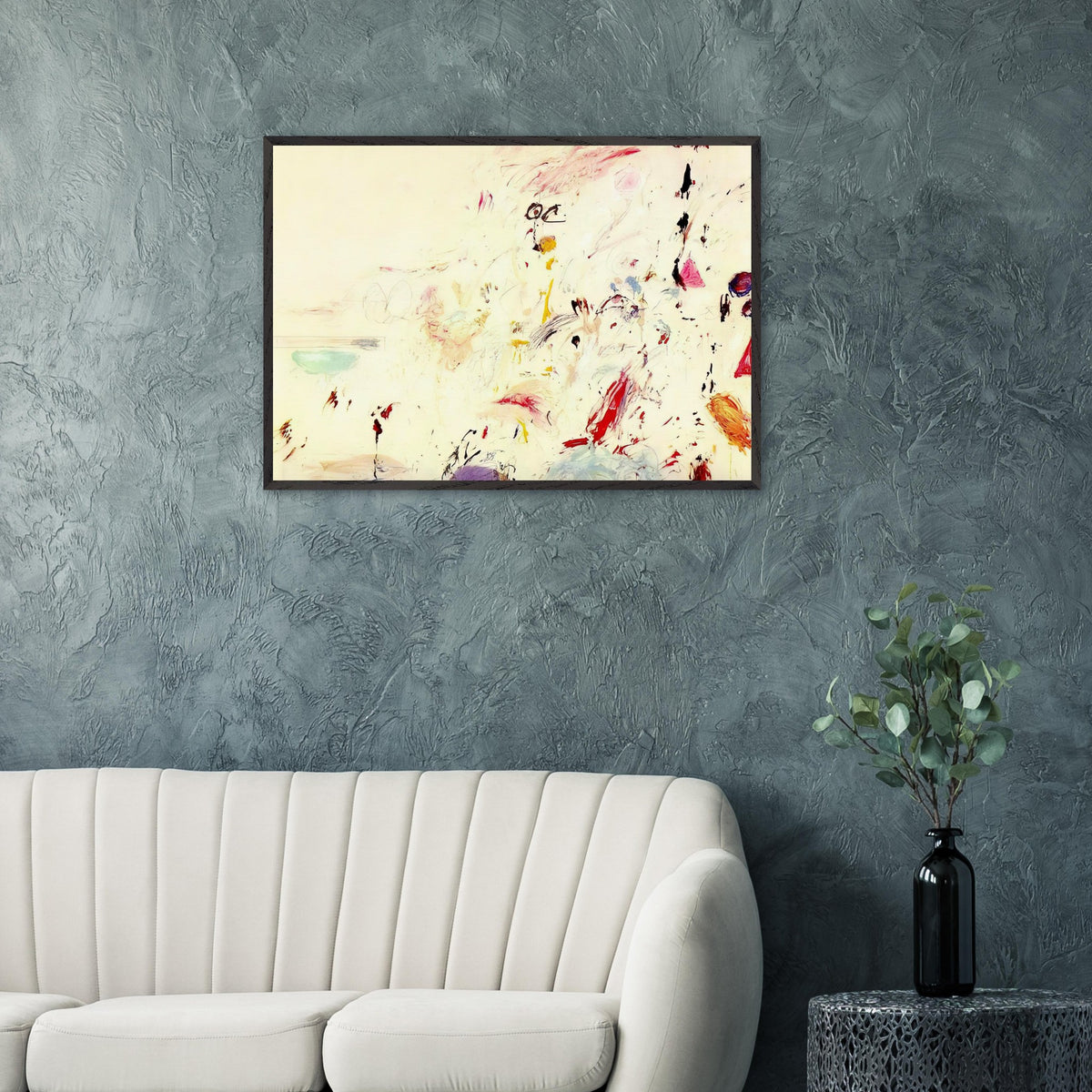 Bay of Naples by Cy Twombly framed art print: Inspired by the atmosphere and light of the Bay of Naples in Italy, this distinctive composition combines….
