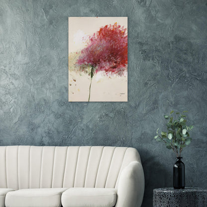 Proteus by Cy Twombly, canvas print, vibrant cluster of red, crimson