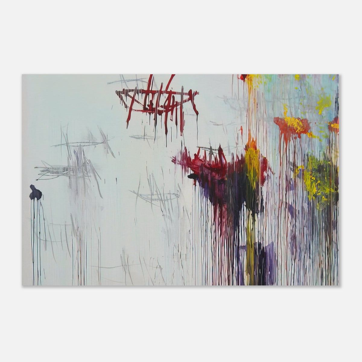 Lepanto, Part VI by Cy Twombly poster: This expressive composition combines a pale background with energetic black and burgundy lines….