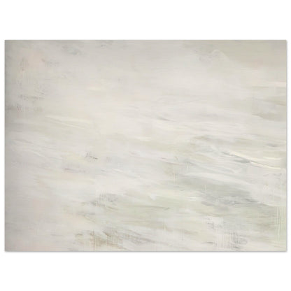 Hero and Leandro (A Painting in Four Parts) Part III by Cy Twombly poster, 30 × 40 cm / 12 × 16 in: This minimalist composition features broad, flowing brushstrokes in white, pale gray, ivory….