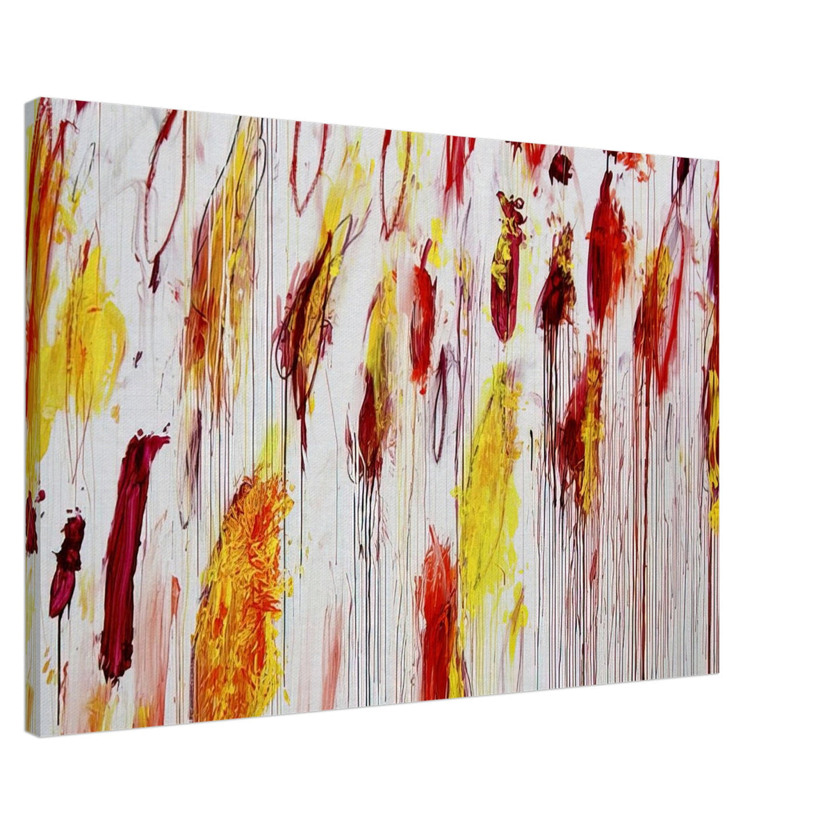 Lepanto, Part IV by Cy Twombly canvas print, 60 × 90 cm / 24 × 36 in: This vibrant composition features sweeping vertical gestures, energetic brushstrokes….