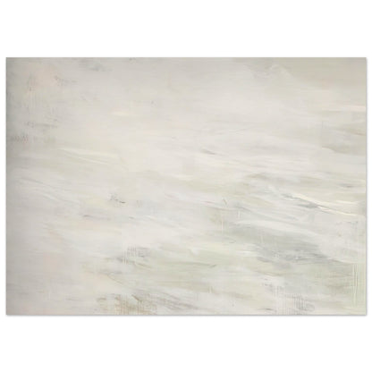 Hero and Leandro (A Painting in Four Parts) Part III by Cy Twombly poster, A0 (84.1 × 118.9 cm): This minimalist composition features broad, flowing brushstrokes in white, pale gray, ivory….