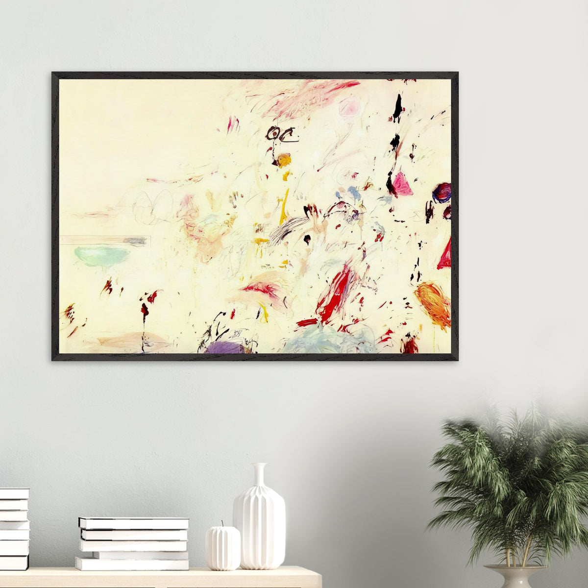 Bay of Naples by Cy Twombly framed art print: Inspired by the atmosphere and light of the Bay of Naples in Italy, this distinctive composition combines….