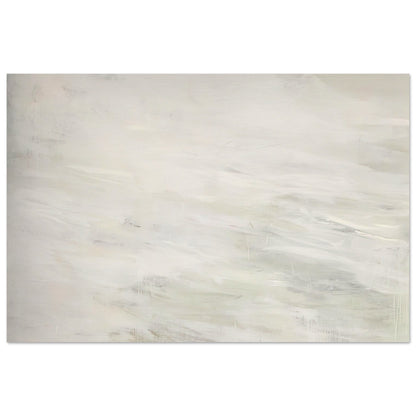 Hero and Leandro (A Painting in Four Parts) Part III by Cy Twombly poster, A3 (29.7 × 42 cm): This minimalist composition features broad, flowing brushstrokes in white, pale gray, ivory….