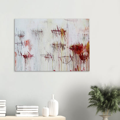 Lepanto, Part IX by Cy Twombly canvas print: a pale background layered with fine black lines, loose sketch-like forms….