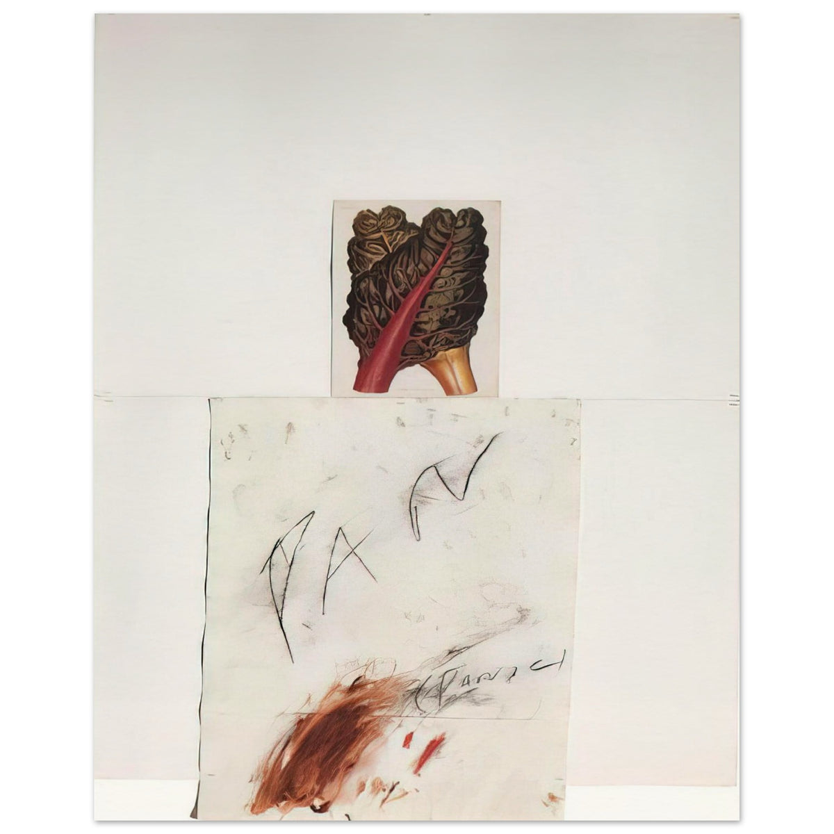 Pan by Cy Twombly, poster, abstract drawing, organic imagery, 100x150 cm (40x60 in)