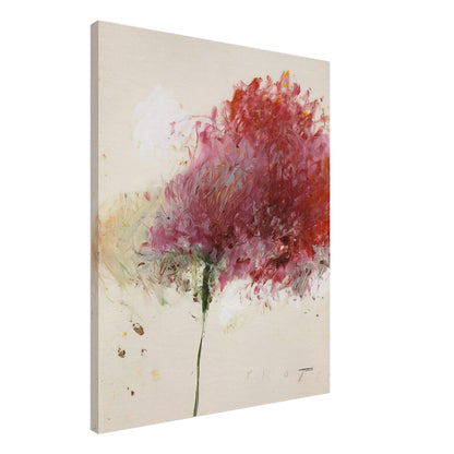 Proteus by Cy Twombly, canvas print, vibrant cluster of red, crimson, 70x100 cm (28x40 in)
