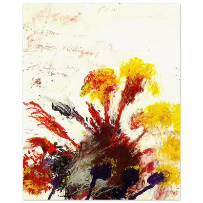 Summer Madness by Cy Twombly, poster, explosion of red, crimson, A0 (84.1 x 118.9 cm)