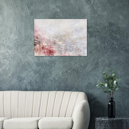 Hero and Leander (To Christopher Marlowe) [Rome] by Cy Twombly canvas print: This expressive composition features a pale background with flowing white and gray brushstrokes….