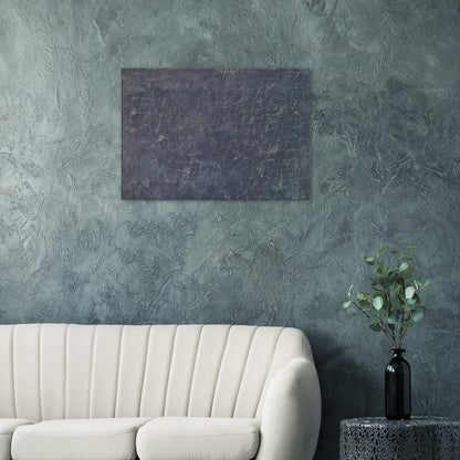 Panorama by Cy Twombly canvas print: a dark charcoal-gray background covered with a dense web of delicate white and pale gray lines.