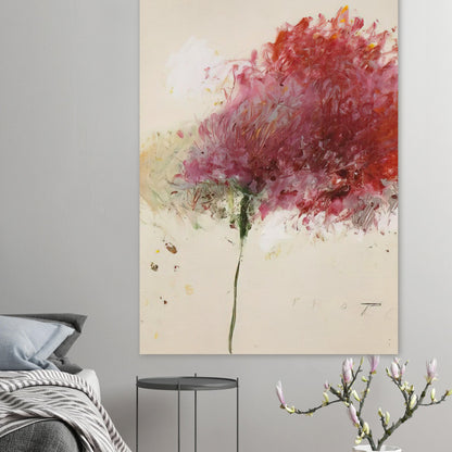 Proteus by Cy Twombly, poster, vibrant floral-inspired forms, spontaneous gestures