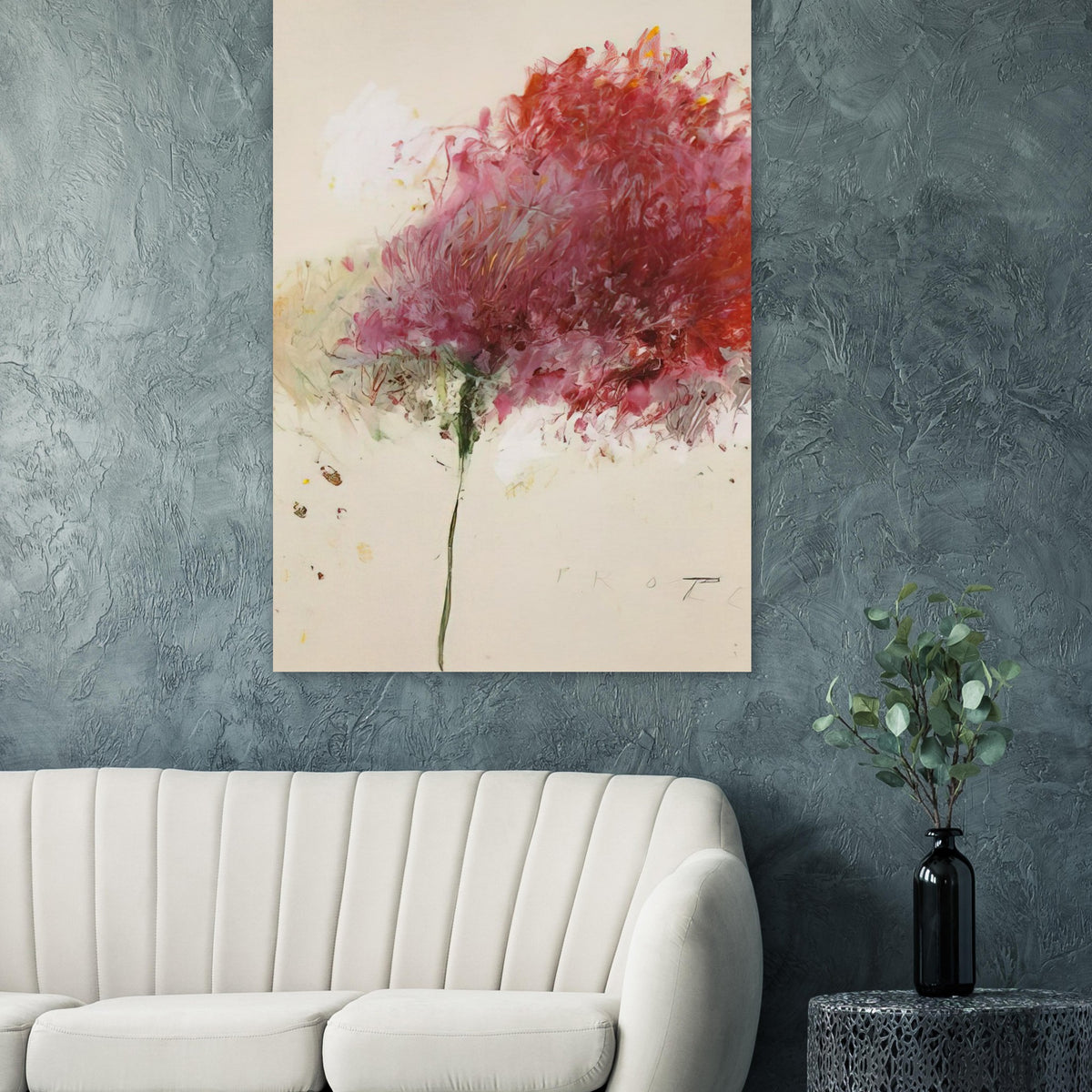 Proteus by Cy Twombly, poster, vibrant floral-inspired forms, spontaneous gestures