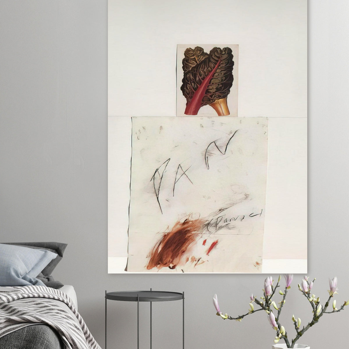 Pan by Cy Twombly, poster, abstract drawing, organic imagery