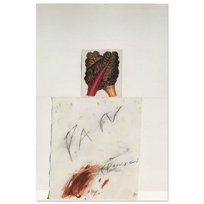 Pan by Cy Twombly, poster, abstract drawing, organic imagery, 20x25 cm (8x10 in)
