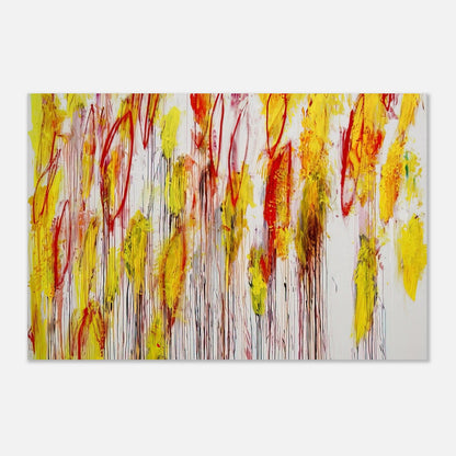 Lepanto, Part I by Cy Twombly poster: This striking composition features energetic vertical brushstrokes, flowing lines….