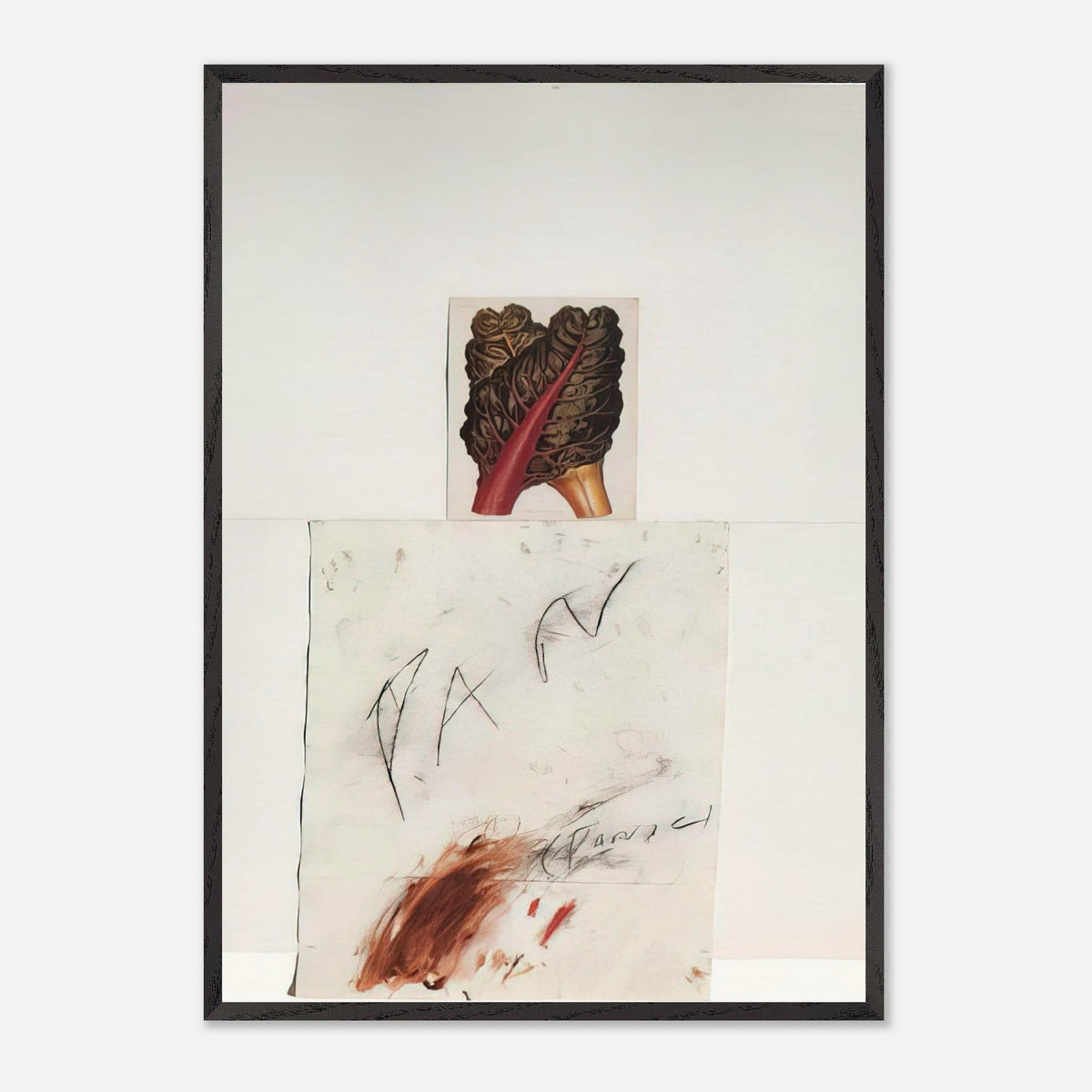 Pan by Cy Twombly, framed art print, natural imagery, abstract drawing