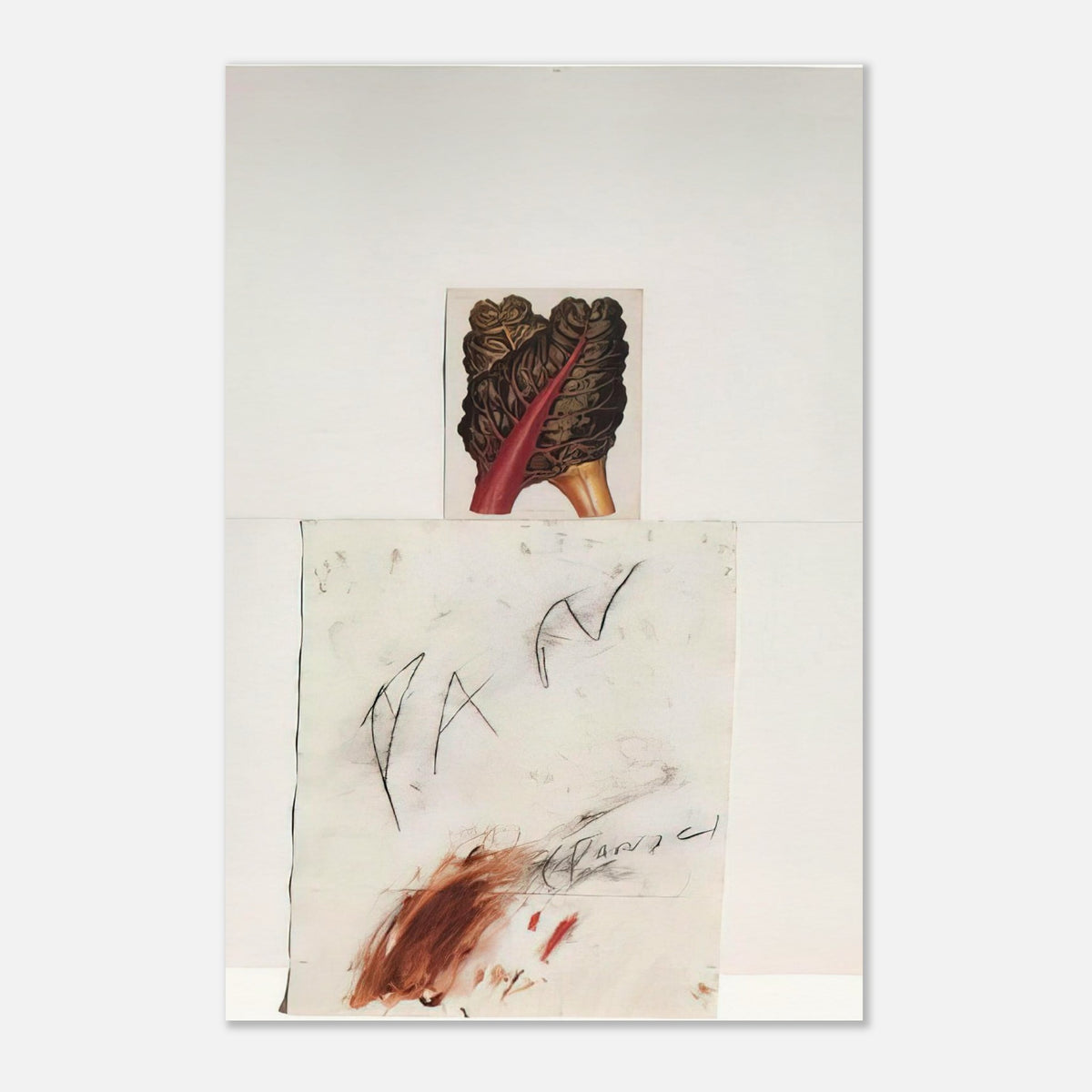 Pan by Cy Twombly, poster, abstract drawing, organic imagery