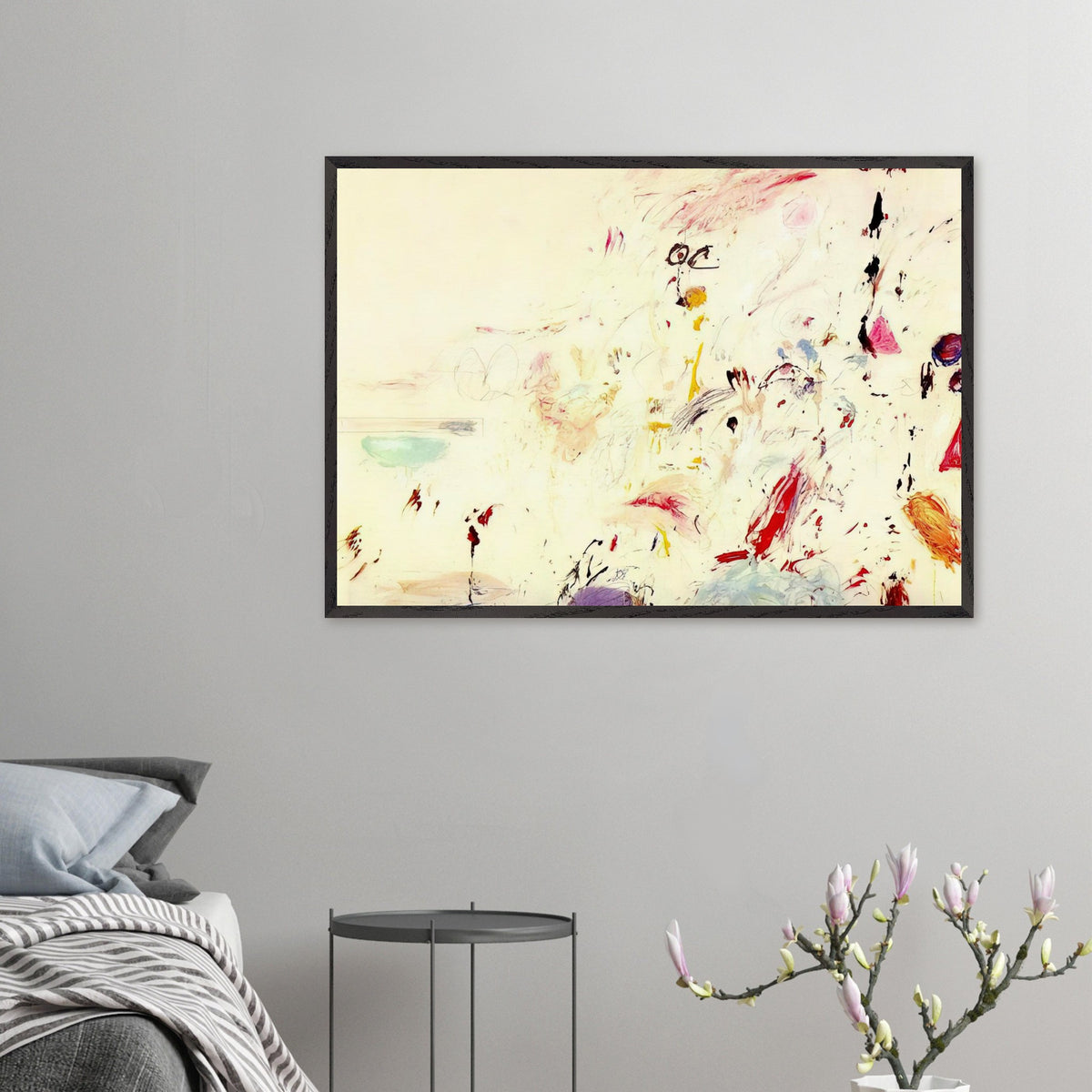 Bay of Naples by Cy Twombly framed art print: Inspired by the atmosphere and light of the Bay of Naples in Italy, this distinctive composition combines….