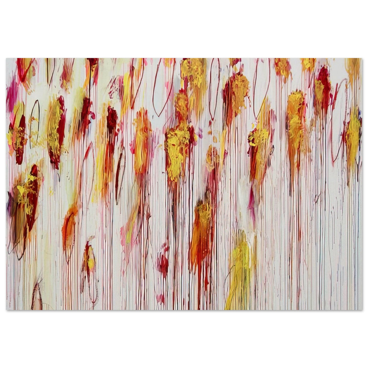 Lepanto, Part VIII by Cy Twombly poster, 60 × 90 cm / 24 × 36 in: This expressive composition features an expansive pale background filled with energetic marks….